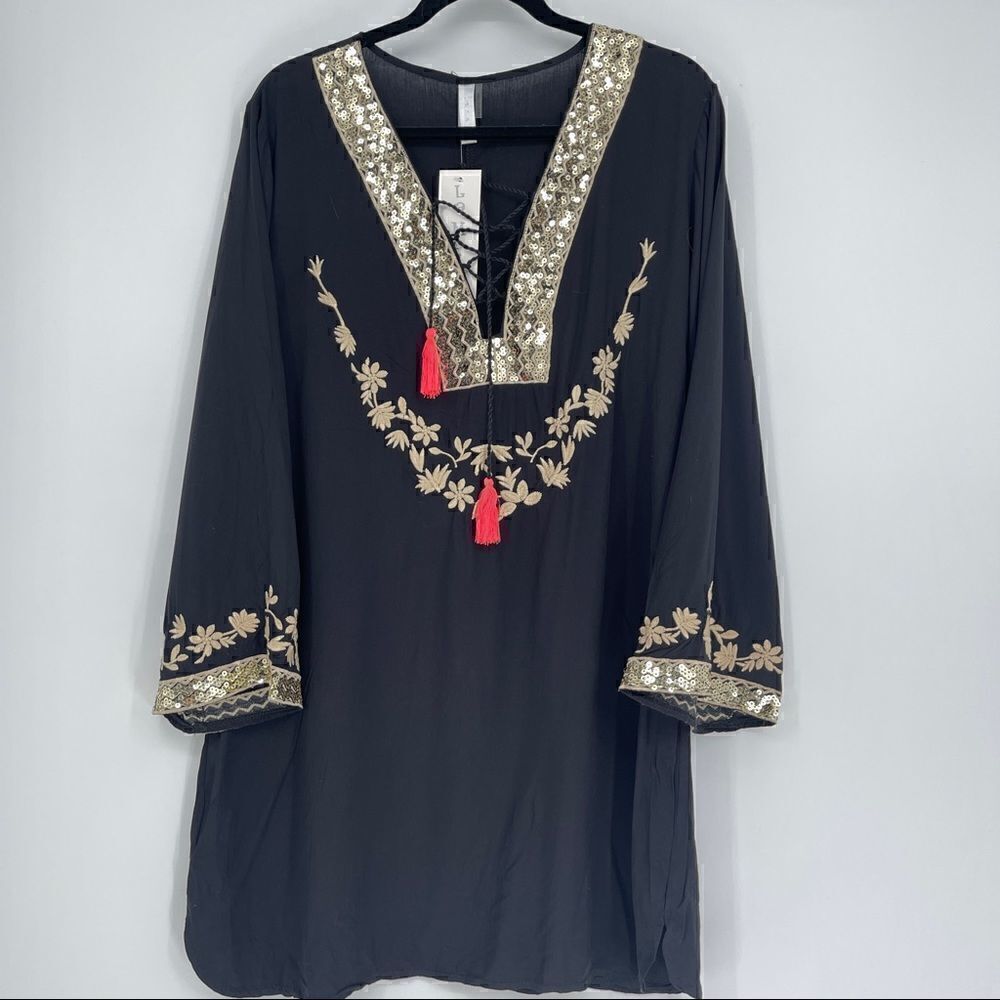 true colour by la moda woven tunic